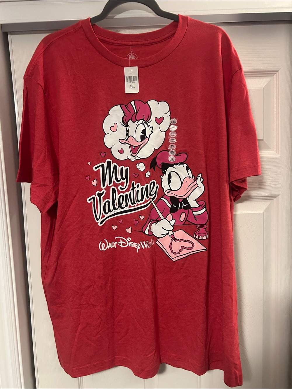 Disney Red Adults Daisy & Donald 'My Valentine' Graphic Tee